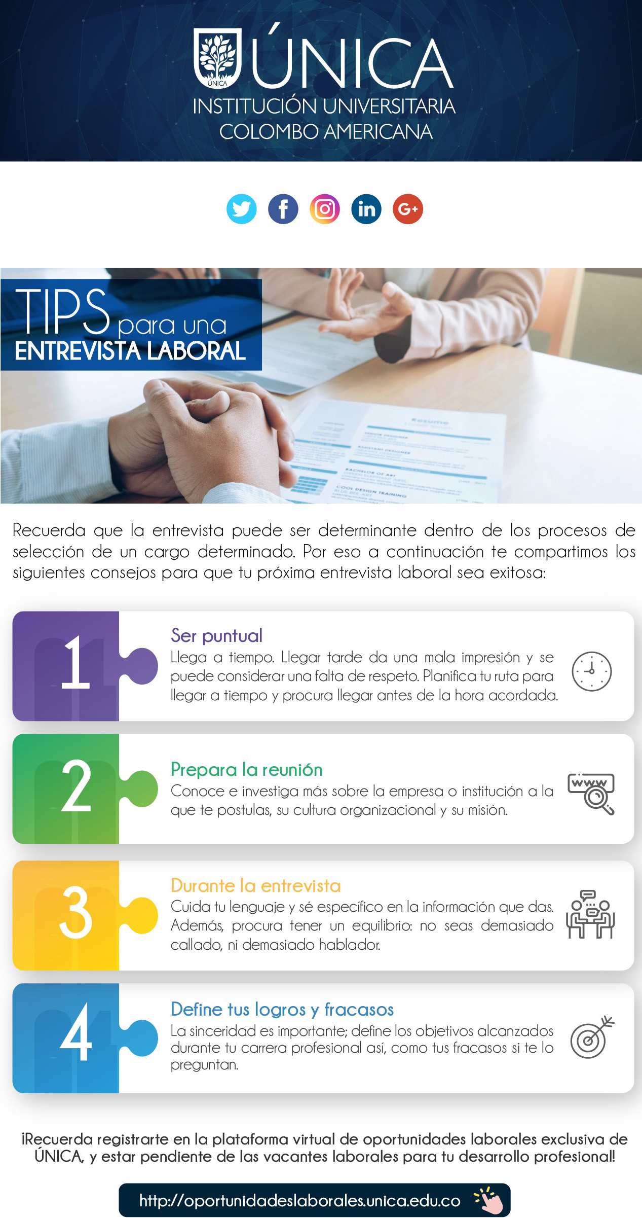 Tips para una entrevista laboral exitosa 