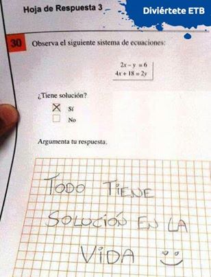 Una respuesta para un 10.