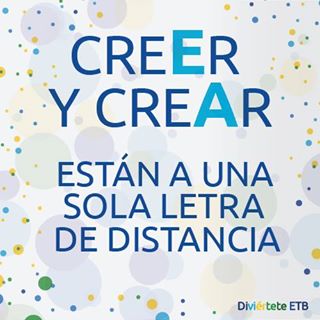 Por qué solo creer si puedes empezar a crear.